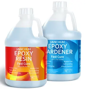 Epoxy Resin Kit 1 Gal - Self-Leveling,UV-Resistant,Anti-Yellow,1:1 Mix for Table Top, Arts & Crafts, Wood Casting, Jewelry Making, Use with Mica Powder, Silicone Molds, Alcohol Ink