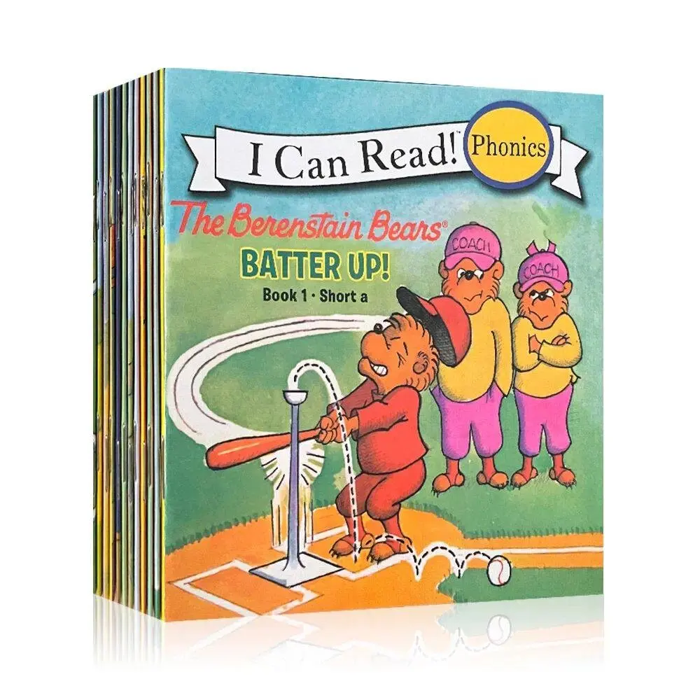 English Language Learning Books Set, Natural Reading Skills Development, Reading Materials, Letter Sound Learning, Short Long Vowel Sounds & Basic Grammar, Educational Toys for Kids