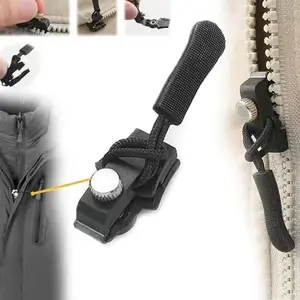 Zipper repair kit 6 pieces. 3 different sizes of replacement zippers, quick installation and detachable snap hooks. No sewing required. Suitable for suitcase, bag, coat, clothes, shoes and boots - zipper replacement, zipper lock head.