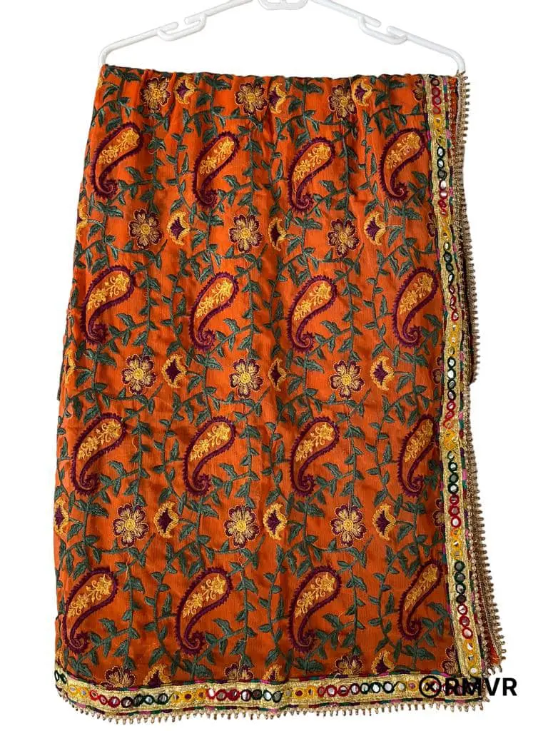 Phulkari embroidered Dupatta