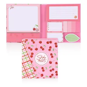 Cherry Note Stickers, Multiple Sizes Combo, 490 Sheets/set, Colorful Self-Adhesive Notebook, Ideal for Bullet Journals, Perfect Gift for Back-To-School