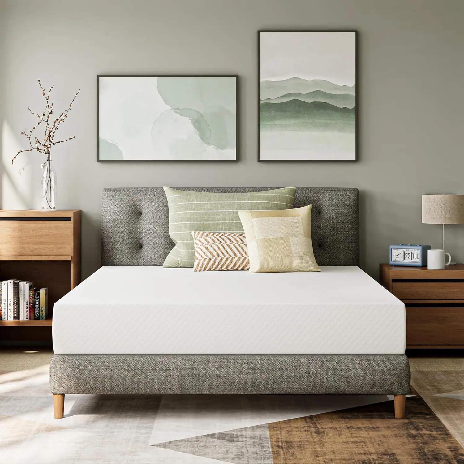 GAESTE Cooling Gel Memory Foam Mattress Medium Firm CertiPUR-US Certified Mattress in a Box No Fiberglass