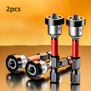 Magnetic Head Cross Screwdriver Set with Magnetic Tip, Limiter Ring, Waterproof Dustproof, Ideal for Office Hardwood Floor Installation, Manual Hand Tool Set Kit, Magnetic Precision Screwdriver