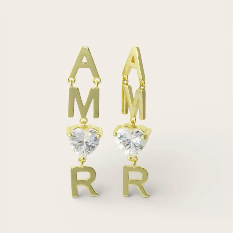 Earrings Amor initials