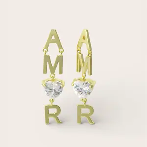 Earrings Amor initials