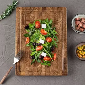 Thickened Large 15.7 Inch Cutting Board, Durable Mesquite Wood Chopping Board, Ideal for Meat Cheese Bread Vegetables, Perfect Gift Choice