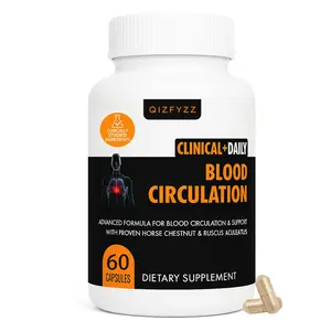 Clinical Daily Blood Circulation Supplements. Butchers Broom, Horse Chestnut, Hawthorn, Cayenne, Arginine, Diosmin Varicose Veins Treatment for Legs. Poor Circulation and Vein Support. 60 Capsules.