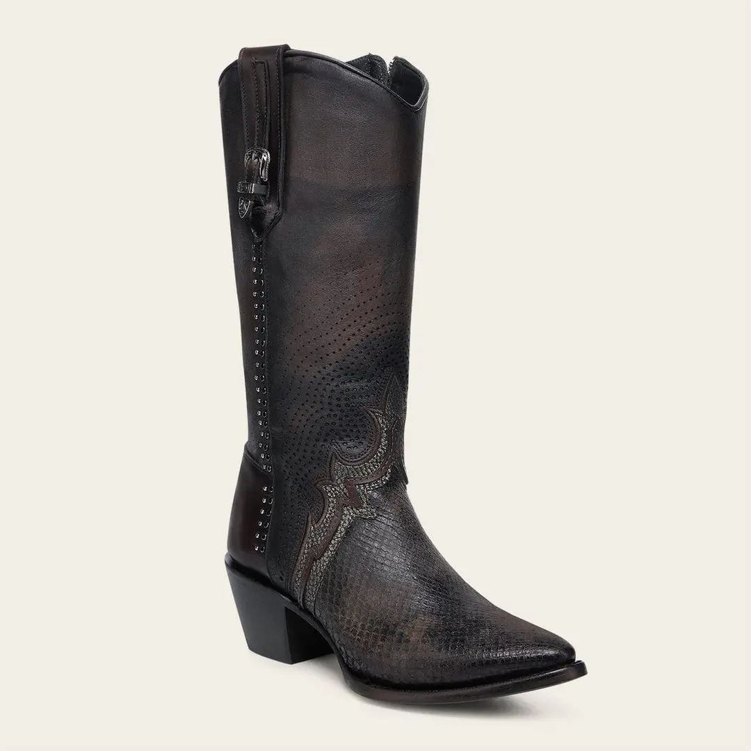 CUADRA WOMEN'S CHOCOLATE EMBROIDERY BOOT
