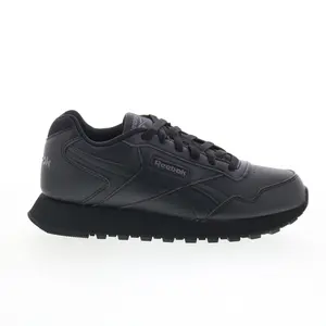 Reebok Glide Wide 4E Mens Black Extra Wide 4E Lifestyle Sneakers Shoes