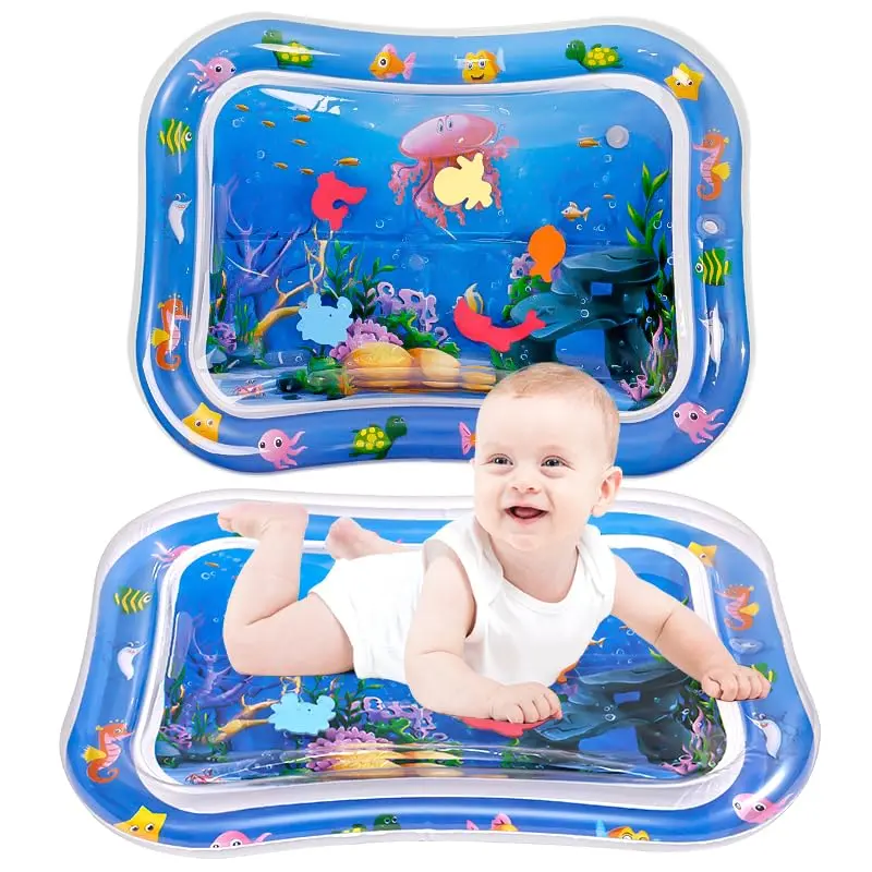 【New Year gift】Water mat Infant Toys, Water mat Baby, Inflatable Play Mat Water Cushion Baby Toys, Fun Early Development Activity Play Center for Newborn (27.5x20 in),Summervibes Gift for Kids&Anime Fans summerwins #SummerWins #DealsForYouDays