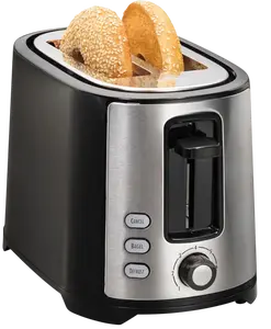 2 Slice Extra Wide Slot Toaster with Bagel & Defrost Settings, 7 Browning Levels, Toast Boost, Auto Shutoff, Black & Stainless Steel, Effortlessly Toast Thicker Breads