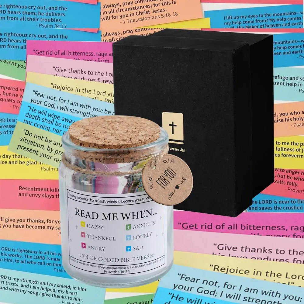 Verses Jar,Read Me When Jar,Christian Gifts for Women Men Mom, Mothers Day Gifts, Easter Gifts For Women, Graduation Gifts For Her, Religious Gifts,  Jar, Prayer Jar