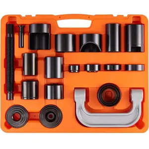 VEVOR Ball Joint Press Kit, 25 pcsTool Kit, C-press Ball joint Remove and Install Tools, for Most 2WD and 4WD Cars, Heavy Duty Ball Joint Repair Kit for Automotive RepairingVEVOR Super Brand Day