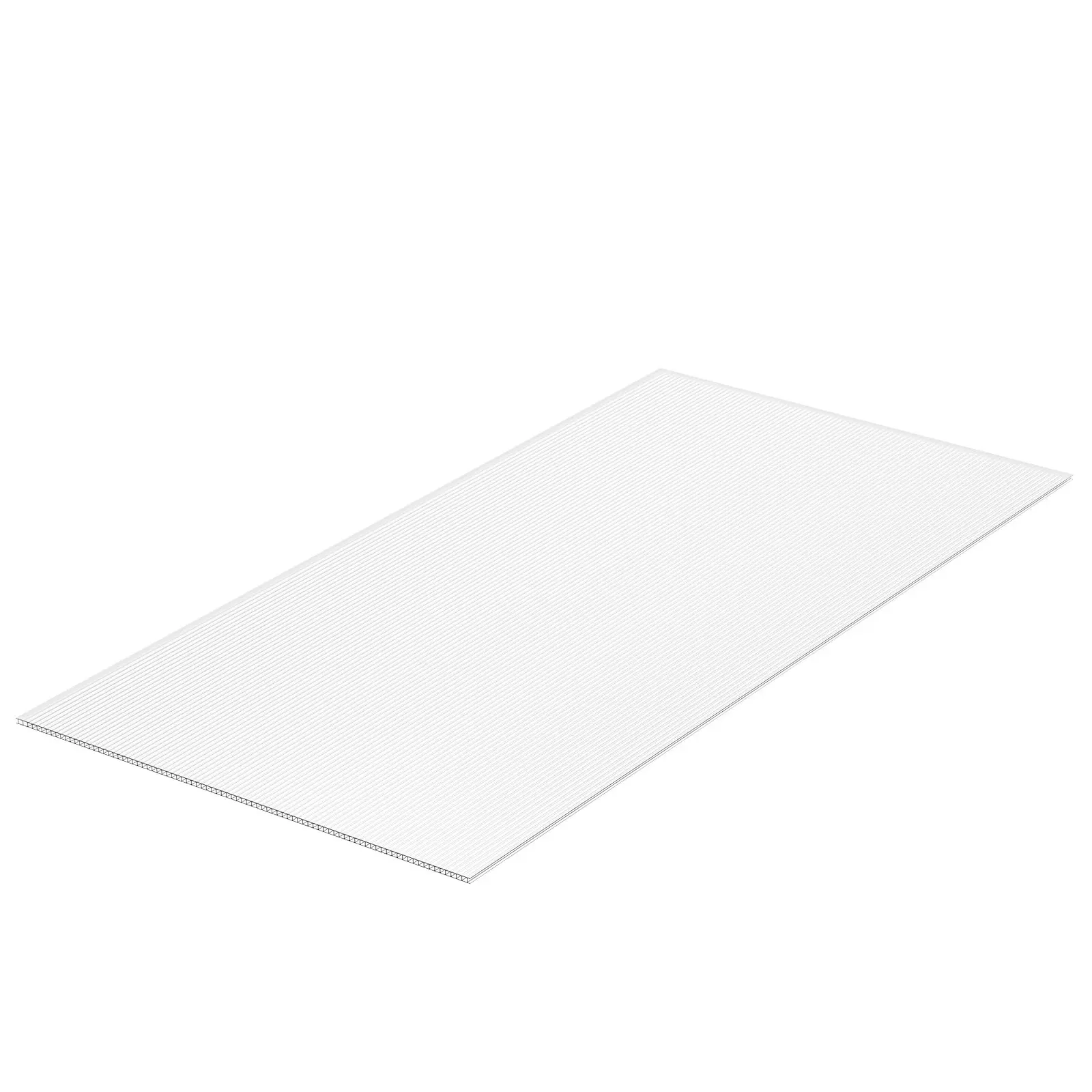 【Summerfinds】Double-Layer Honeycomb Corrugated Polycarbonate Greenhouse Panels, 14-Pieces 2ft x 4ft x 0.16in Transparent Roof Sheets, Waterproof, UV Blocker, Hail-Resistant, Overheating-Preventing, Impact-Resistant, Easy to Cut/Bend for Greenhouse Roofing