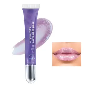 Lip Gloss Plumping Shimmer Lip Gloss High Shine Long-Lasting Color Lightweight Non-Sticky Creates Party Stage Glam Look