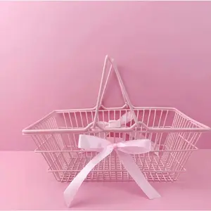 Pink Mini Shopping Basket