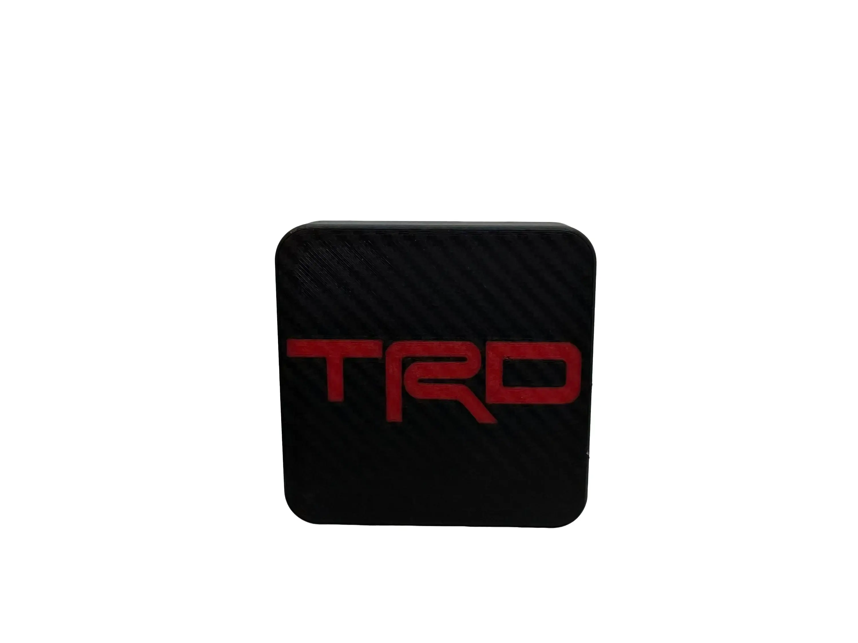 2” Hitch Cover For Toyota’s. Carbon fiber look. (Multiple Colors)