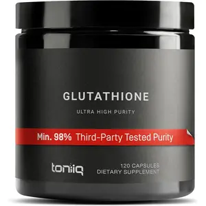 Glutathione Supplement 1000mg High Strength 98 Percent Pure for Antioxidant Support Detox and Skin Health Non GMO 60 Capsules