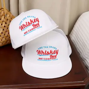 WHISKEY BENT HAT Adjustable Snapback Western Lifestyle Trucker Hat - High Profile, Vintage Western Style, Cowboy Inspired, Country Ranch Aesthetic, Retro Trucker Cap for Men & Women, Breathable Mesh Back, One Size Fits All