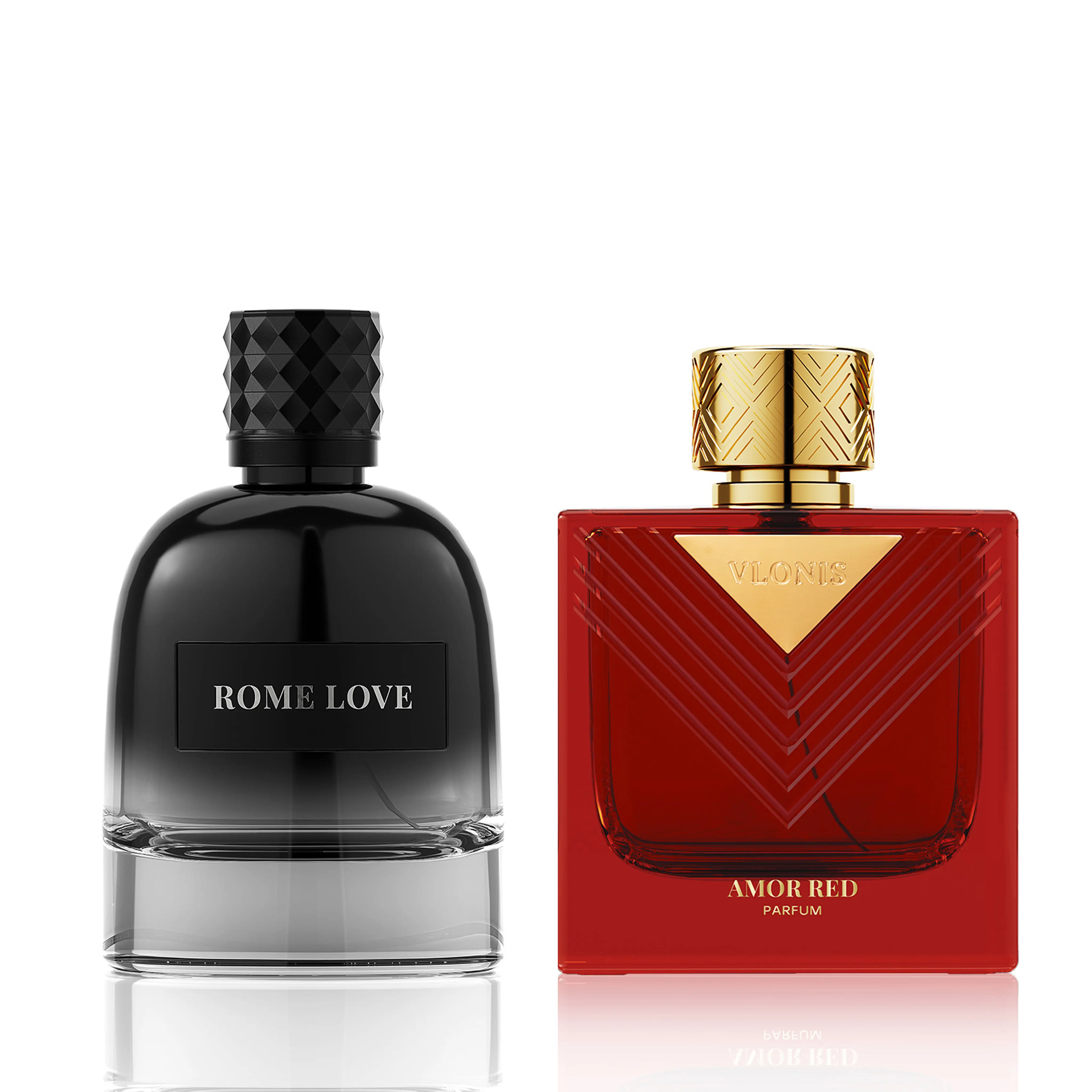 VLONIS Rome Love & Amor Red Cologne Set for Men, Long Lasting Signature Scent, 2-Pack Gift Ready Bold Fragrance, 3.4oz Bottles, Yes, Adults, Bold Scents, Contains Neither, Regular Edition, Liquid, Luxury Perfume Gift Box, No, Fragrance Sets, Multi-Pack