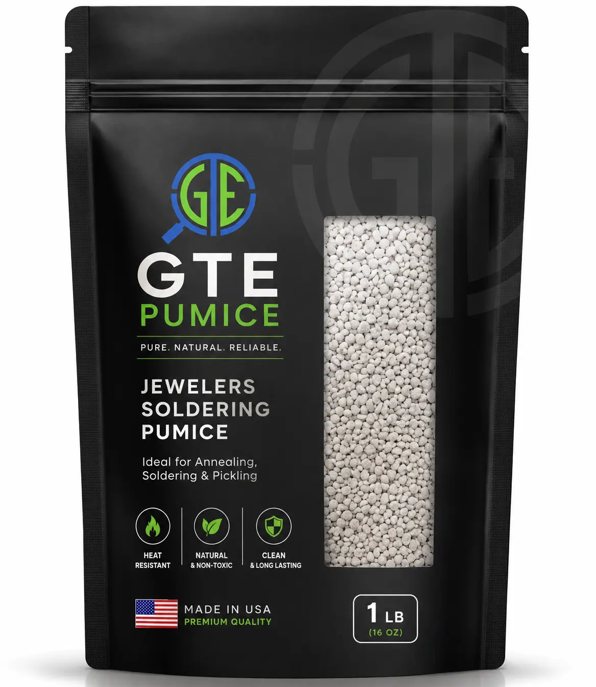 1 LB Natural Pumice Lump - Coarse Granule, Heat-Resistant for Jewelry Soldering, Torch Brazing, Metalworking Annealing (DIY Beading & Jewelry Making Supplies)