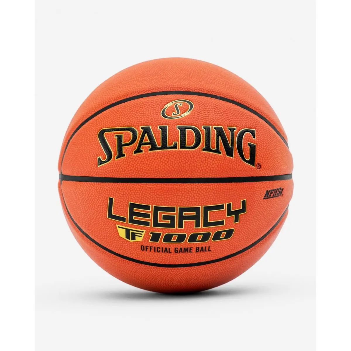 Spalding TF-1000 Legacy Indoor Basketball, Microfiber Composite Leather Cover, NFHS Approved Shooting Basketball with Deep Channels, 29.5 in., Sports Ball, Ball Size Basketballs