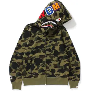 BAPE 1st Camo Shark Full Zip Hoodie Green (men) by StockX