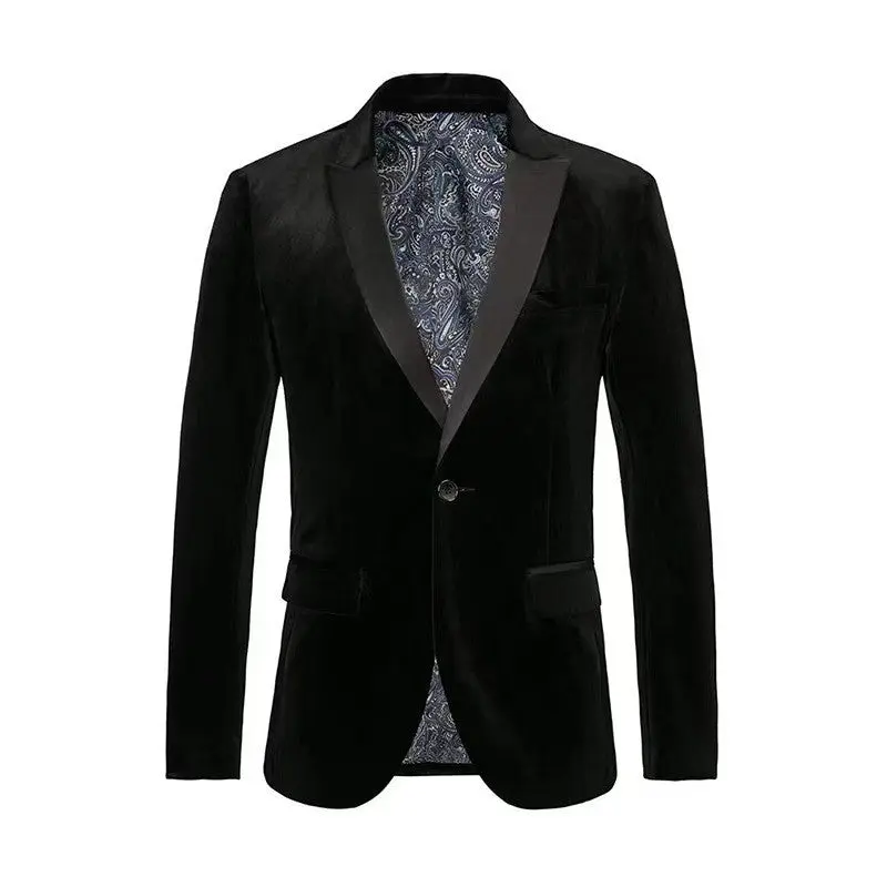 Velvet Blazer High Quality Slim Fit Velvet Blazer High Quality Slim Fit
