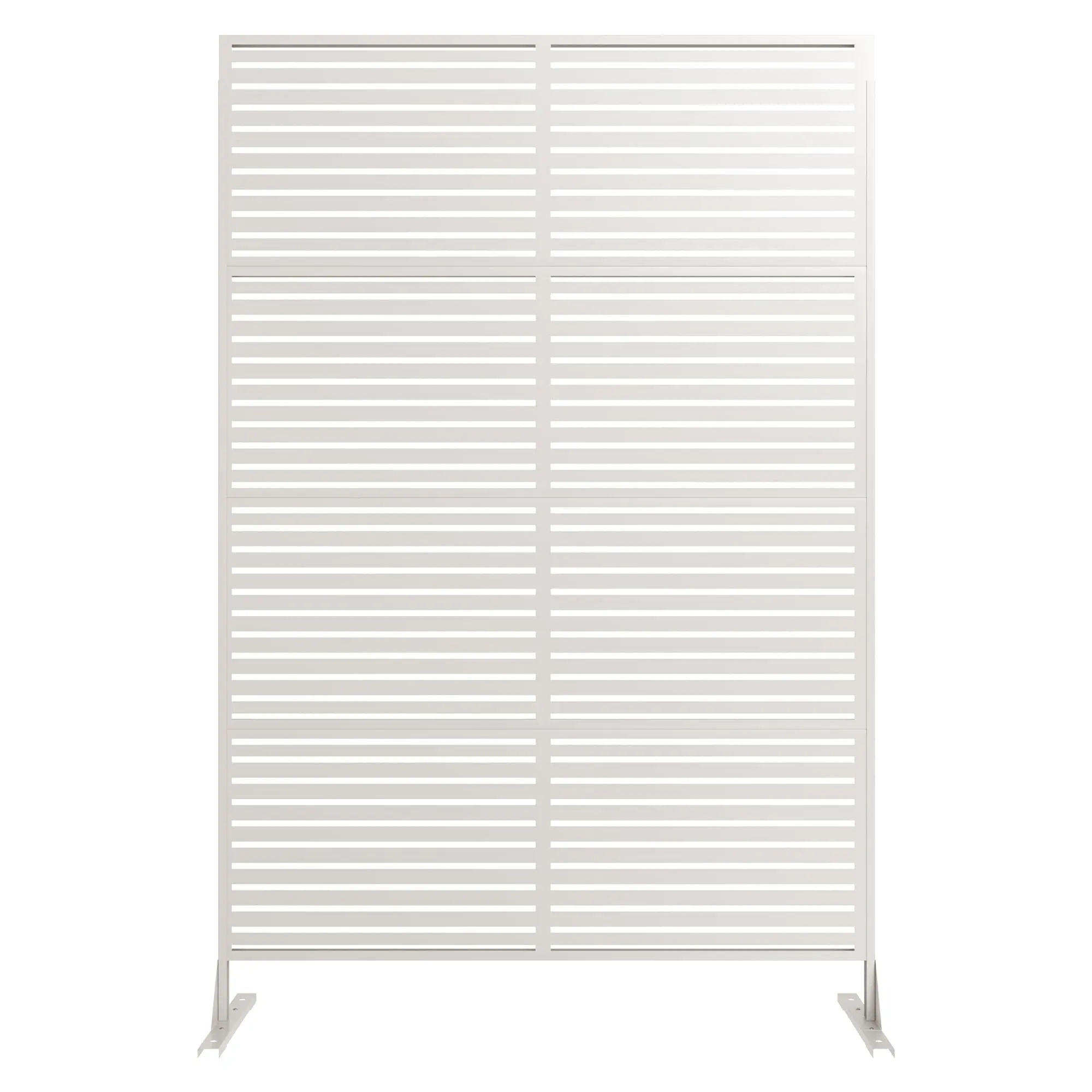 2-Pack Heavy-Duty Rust-Proof Powder-Coated White Decorative Metal Garden Fence Panels - Matte Black Option, 72in/24in H, Outdoor Waterproof, Easy DIY Installation for Beginners, Garden Boundary & Room Divider