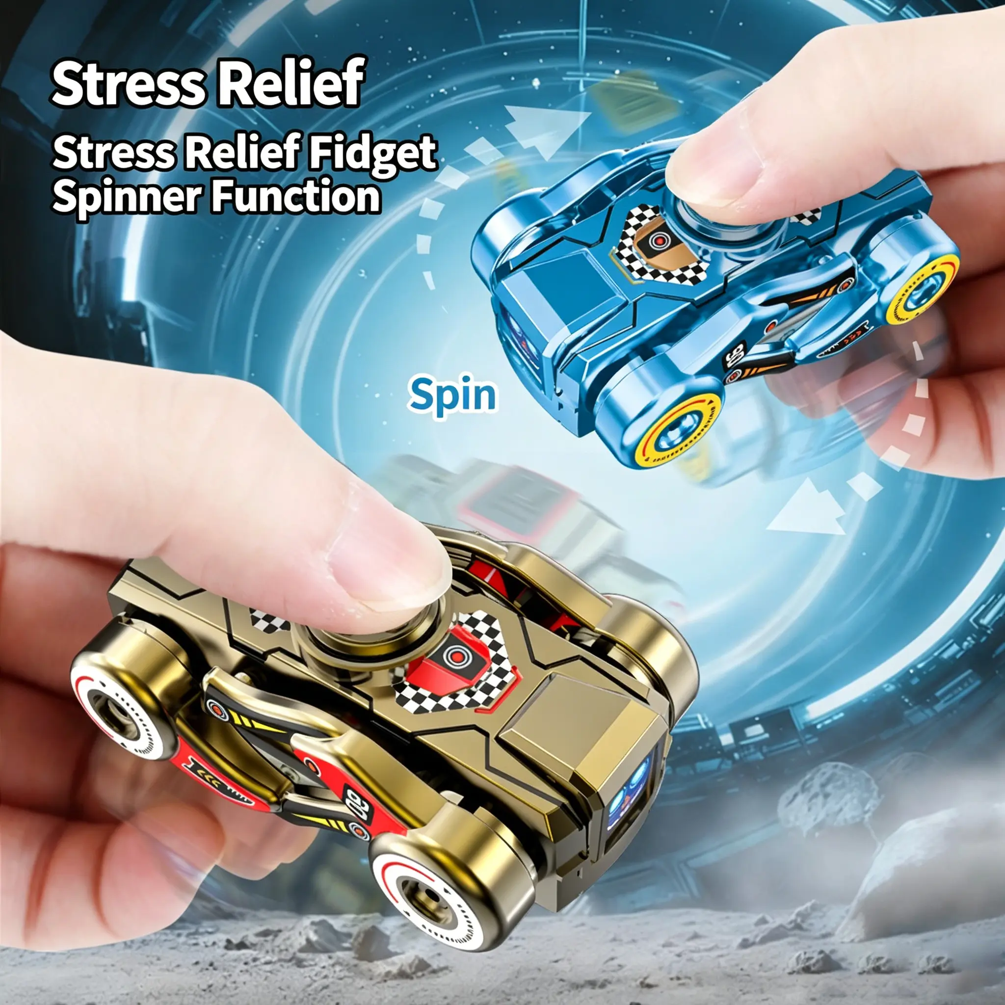 Transforming Fidget Spinner Robot Dog – 2-in-1 Cool Tech Toy,Wow,Transformation,Satisfying,Satisfying toy,fidget spinners,Pocket toys,Pocket-sized toys,EDC toys,EDC gear,Fidget toys,Miniature toys,decompression toy,Fingertip spinner