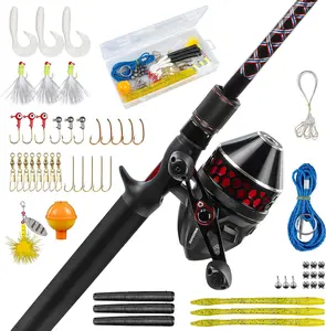 KastKing Brutus Spinning & SpinCast Combo, Fishing Rod and Reel Combo, Custom Tackle Kit, Pre-Spooled Line, Brute Tuff Blank, Stainless Steel Guide, EVA Handles, Custom Graphite Reel Seat