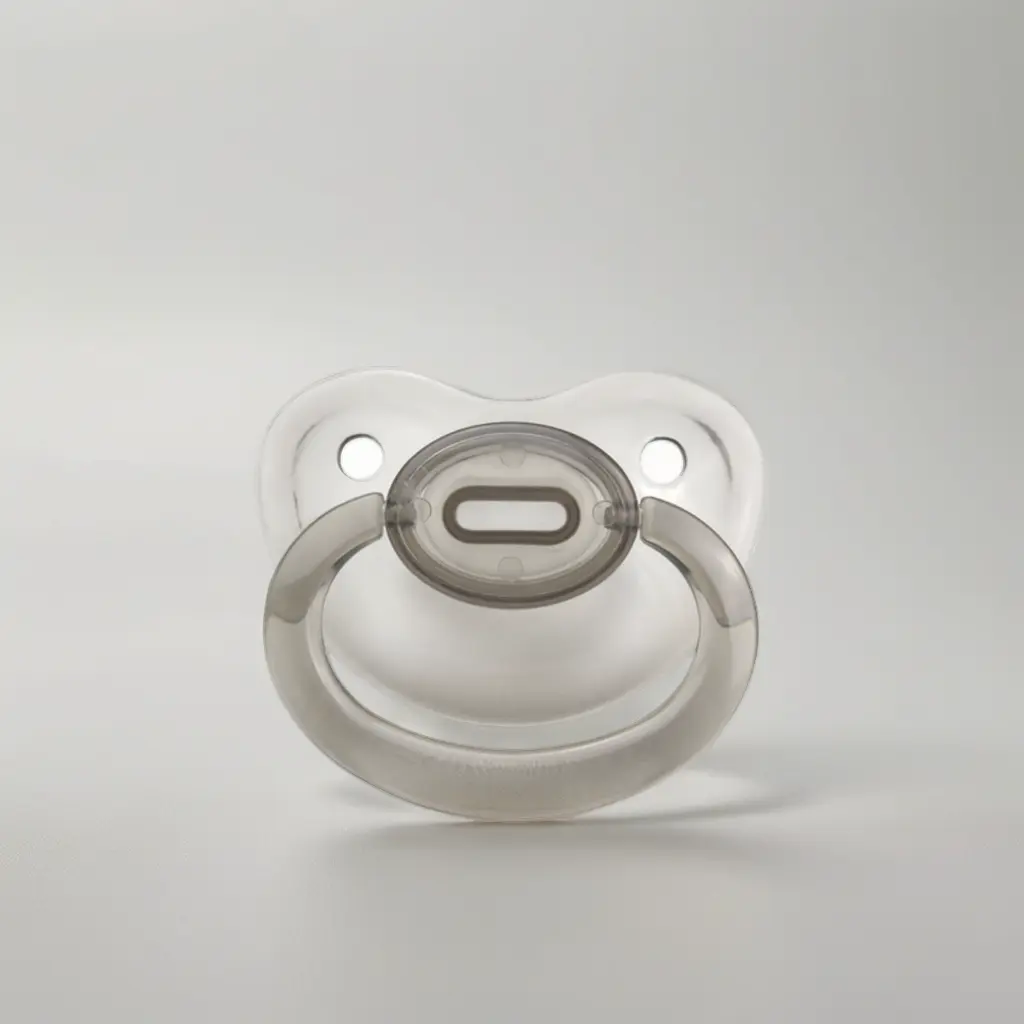 Crystal Clarity Adult Pacifier-Grey