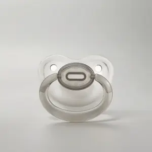 Crystal Clarity Adult Pacifier-Grey