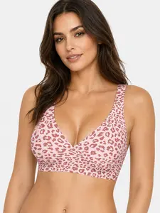 Women Jelly Bras Wirefree Full Coverage No Underwire Everyday Bras Comfortable Wireless Padded Tshirt Bra