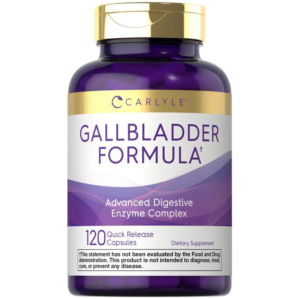 Carlyle Gallbladder Supplement | 120 Quick Release Capsules | Complete Digestive Enzyme Complex | Non-GMO & Gluten Free Formula