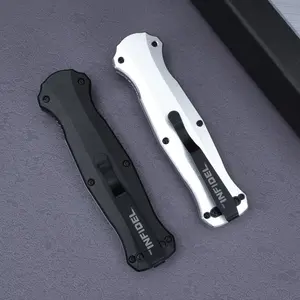 Outdoor folding knife, aluminum alloy handle, high hardness steel, EDC tool for outdoor camping, driving, fishing, best gift