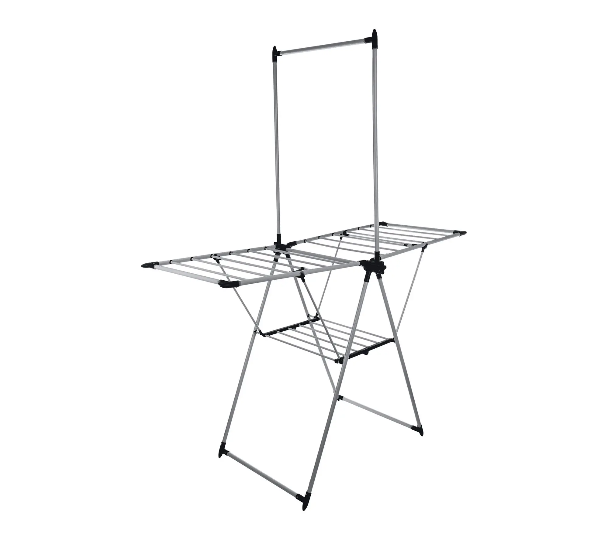 Home-Complete 2-Level Laundry Drying Rack Adjustable Wings
