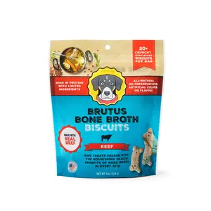 Brutus Broth Biscuits - Beef (New Formula!)