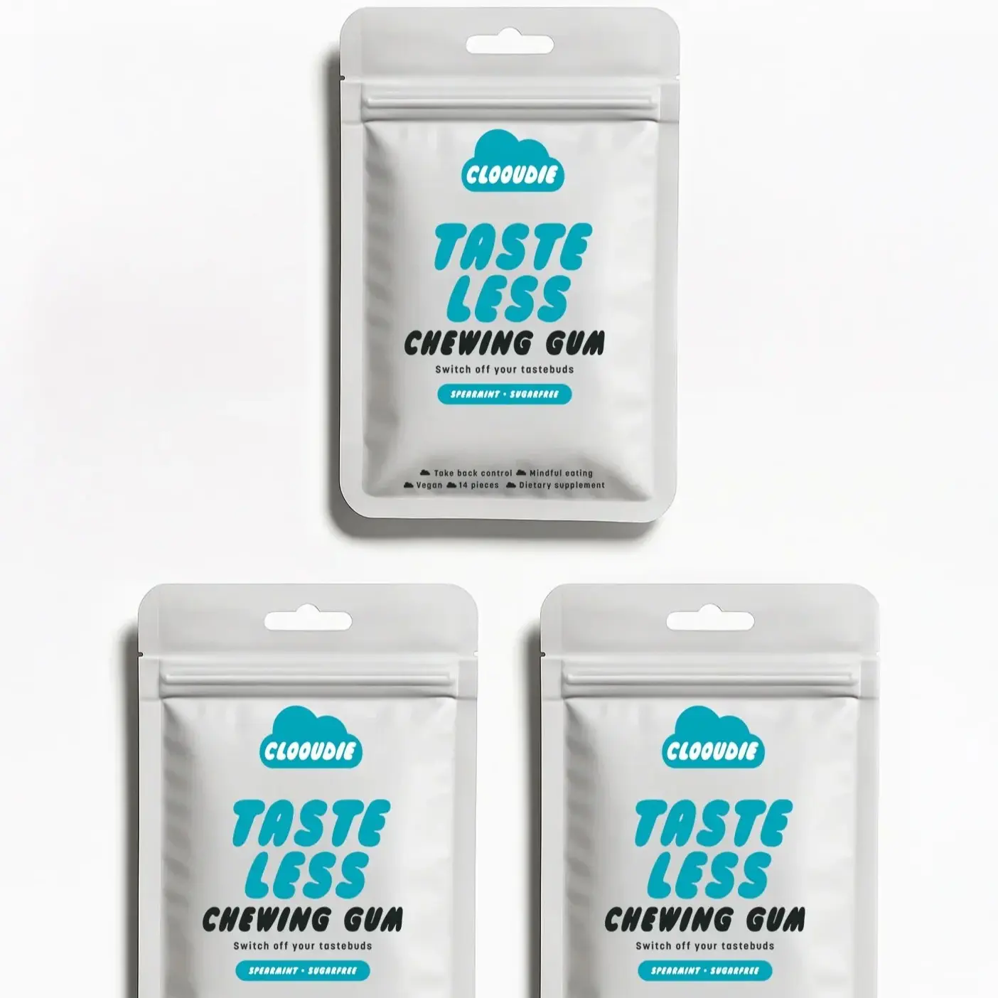 3-Packs Taste-less Chewing Gum【Best Seller】