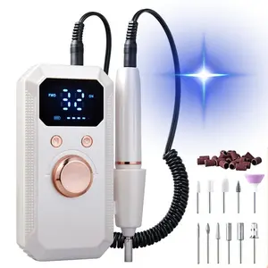 32000RPM Portable Cordless Nail Drill Machine Set Professional Rechargeable Electric Nail Polisher For Nail Manicure, Acrylic, Gel