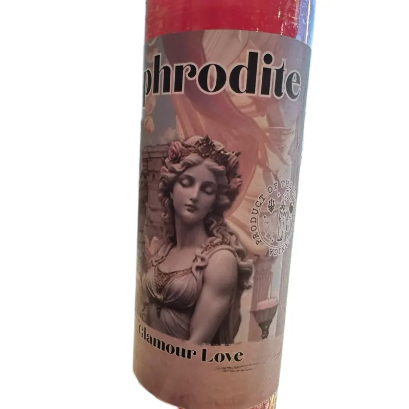 Aphrodite Fixed Glamour Love 7 Day Candle for Romantic Atmosphere and Enhancing Attraction