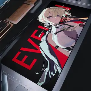 Mouse Pad Laptop Black Anime Girl ZZZ Keyboard Pad PC Kawaii Gamer Cabinet Mousepad Zenless Zone Zero Evelyn Desktop Mouse Mat