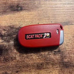 OEM Replacement Red Scat Pack/Hellcat Key Fob for Dodge Charger, Challenger, or 300 with 3D Scat Pack Logo