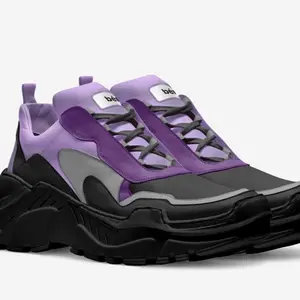 Beni Purple and black runners shoes Comfortable Breathable Unisex Man Woman Water-Resistant Quick Dry
