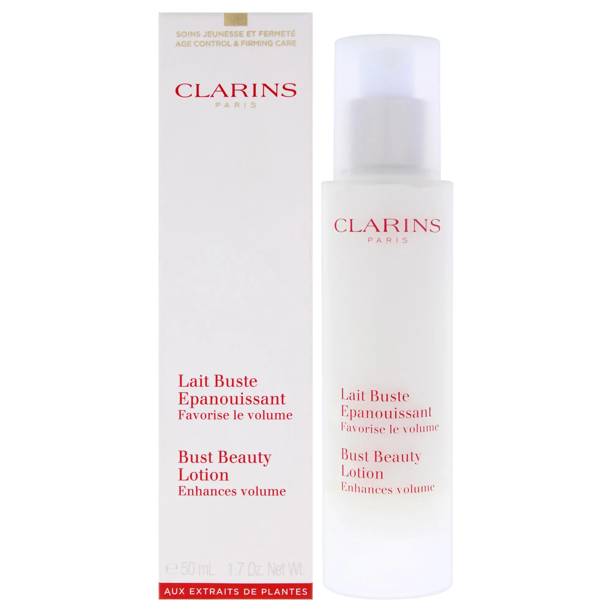 Clarins Bust Beauty Lotion - 1.7 oz Female Body Care Cosmetic, Hydrating Moisturizing Tester for Women
