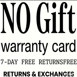 NO GIFT !!! WARRANTY CARD