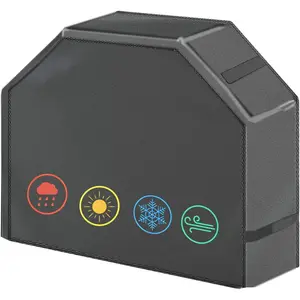 Grill Cover, 58 inch  BBQ Gas Grill Cover, Outdoor Barbecue Grill Cover with Hook and Loop for Char-Broil Nexgrill Weber and More Grills