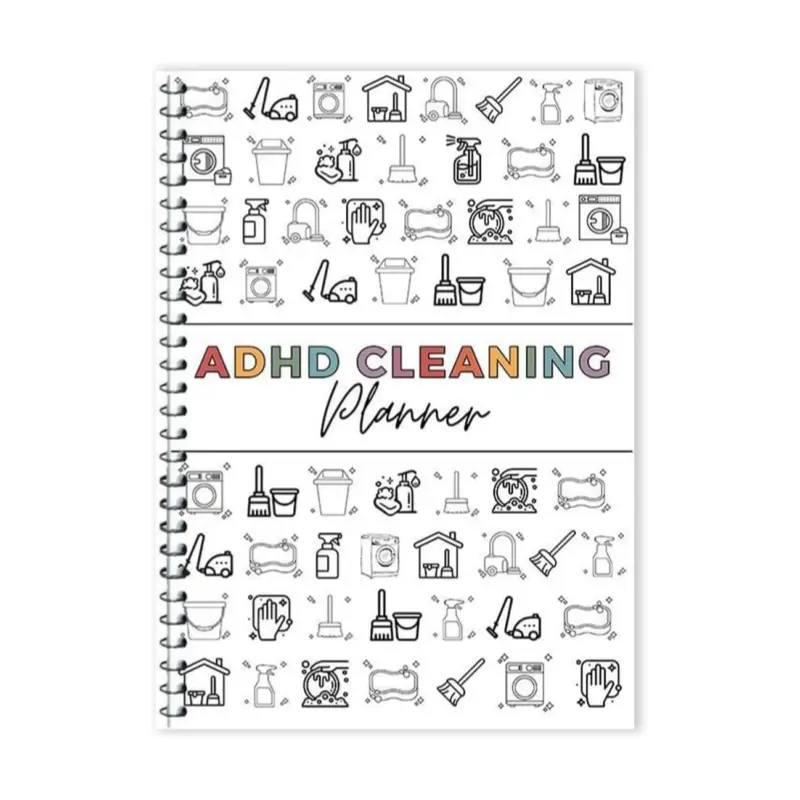 ADHD Home Cleaning & Organization Planner for Adults – Daily, Weekly & Monthly Chore & Task Checklist, Declutter & Routine Tracker Notebook, Household Schedule Organizer, Productivity & Home Management Journal (1pcs)