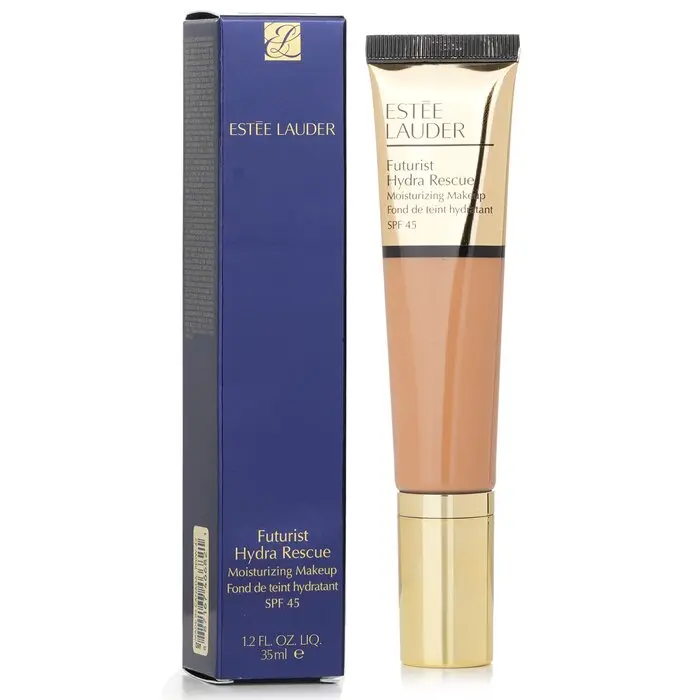 ESTÉE LAUDER Futurist Hydra Rescue Hydrating Lightweight Radiant Foundation, Cosmetic with SPF 45, Concealer - #5W1 Bronze, Lightweight Foundation, Moisturize