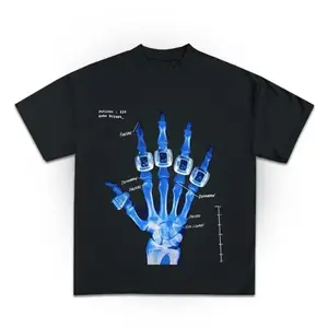 [100% Cotton] Kobe Bryant Broken Not Beaten X Ray Rings Blue Vintage Bootleg Graphic T Shirt Streetwear BLUE